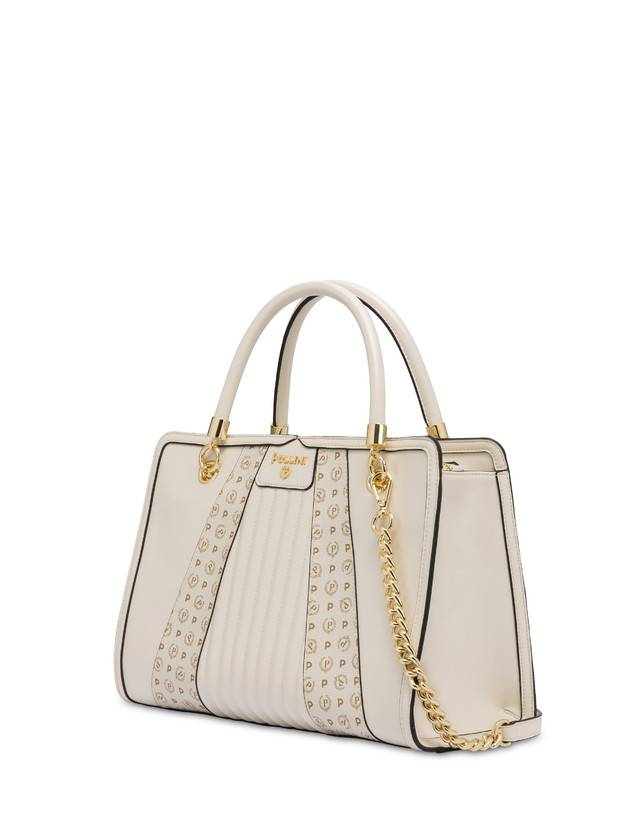 Pollini Borsa Doppio Manico Shell Avorio/avorio Saldi