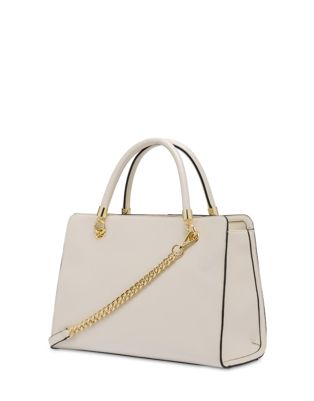 Pollini Borsa Doppio Manico Shell Avorio/avorio Saldi