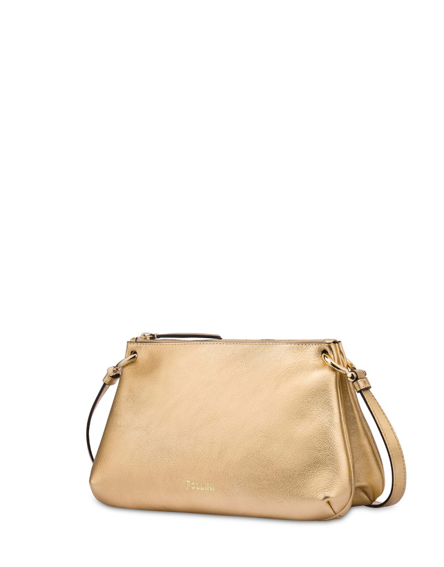 Pollini Borsa A Tracolla In Vitello Laminato Double Marlene 2025