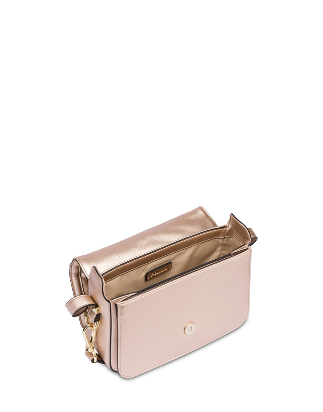 Pollini Borsa A Tracolla Matelassé Sunbeam Rose Gold In Linea