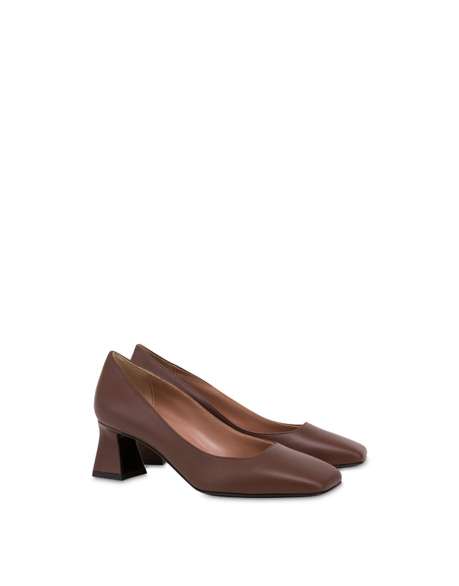 Pollini Décolleté In Vitello Nina Legno Pezzi Unici