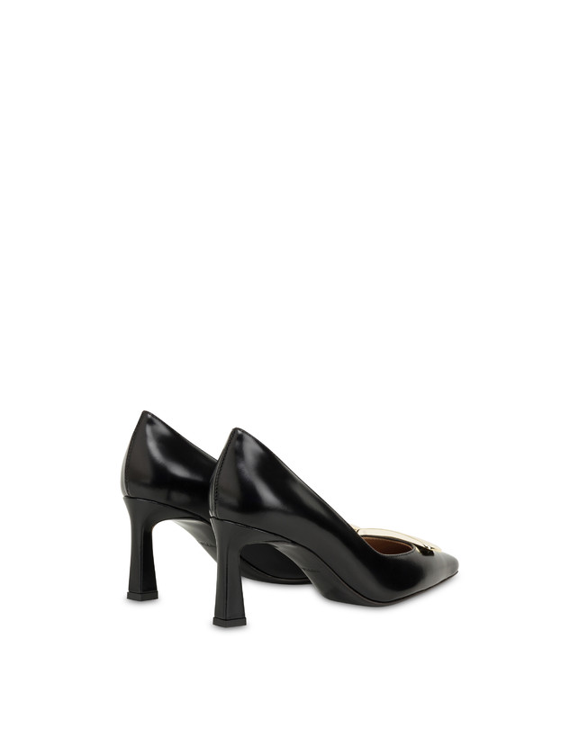 Pollini Décolleté In Vitello Abrasivato Bullion Nero Soddisfazione Garantita