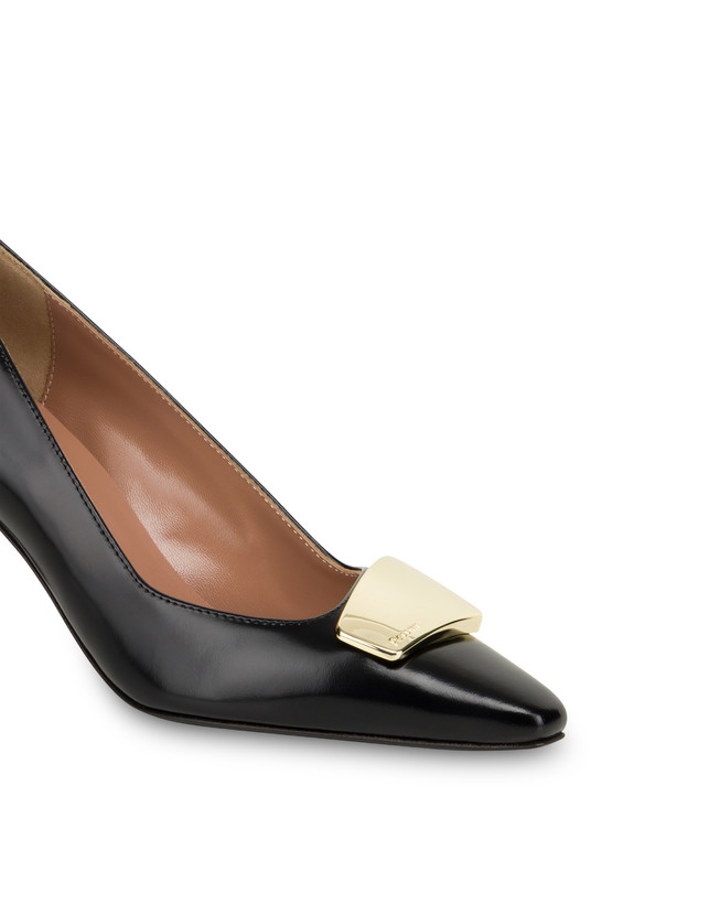 Pollini Décolleté In Vitello Abrasivato Bullion Nero Soddisfazione Garantita