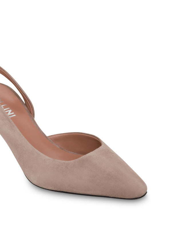 Pollini Slingback In Camoscio Sissi Sabbia Sottocosto