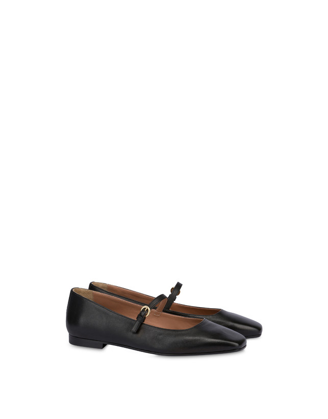 Pollini Ballerine In Nappa Nina Nero Negozi Online