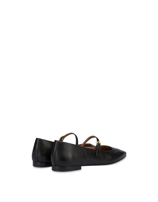 Pollini Ballerine In Nappa Nina Nero Negozi Online
