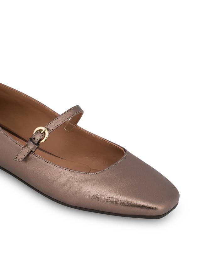 Pollini Ballerine In Nappa Laminata Nina Legno Online