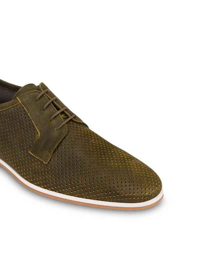 Pollini Derby In Scamosciato Traforato B-light Militare Offerte
