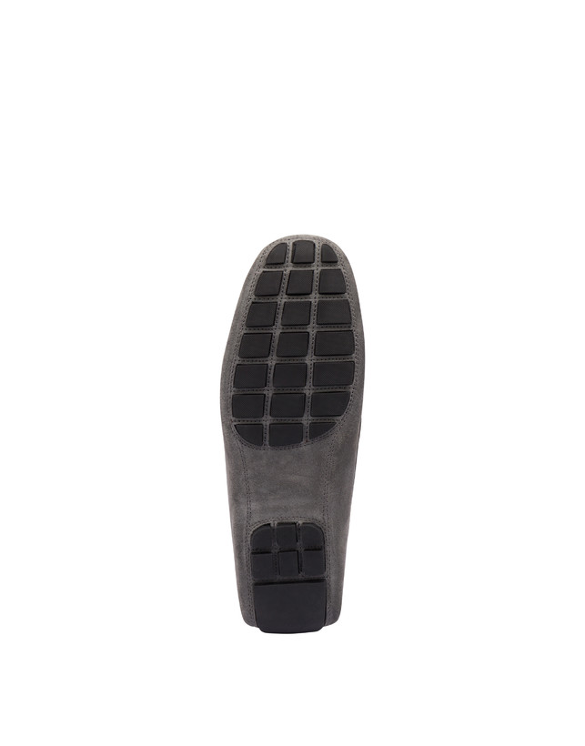 Pollini Mocassini Driver In Crosta Eazy Grafite Saldi Di Fabbrica