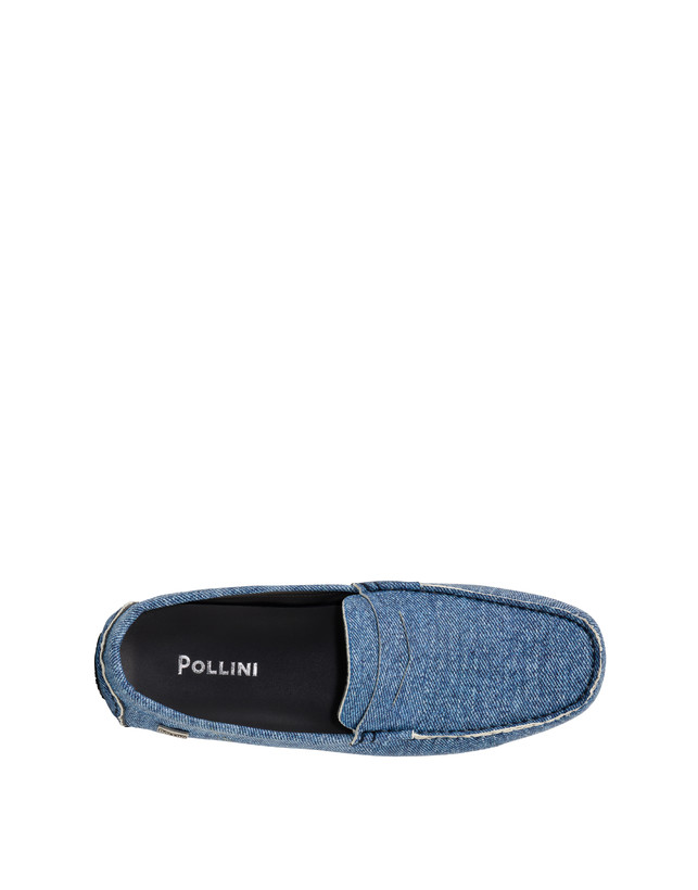 Pollini Mocassini Driver In Nappa Eazy Blu I Più Venduti