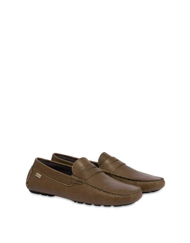 Pollini Mocassini In Nappa Eazy Militare Vendite Flash