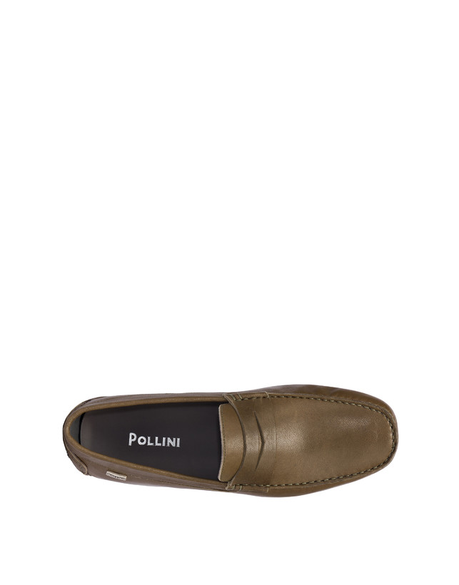 Pollini Mocassini In Nappa Eazy Militare Vendite Flash