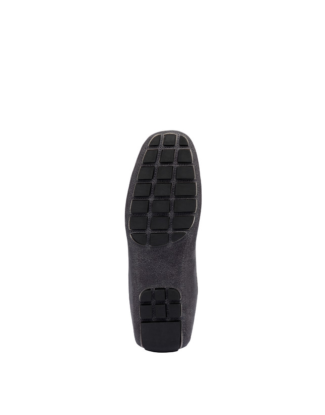 Pollini Mocassini In Capra Drivers Grafite Negozio
