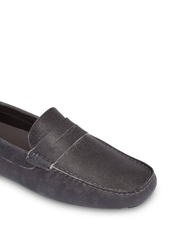 Pollini Mocassini In Capra Drivers Grafite Negozio