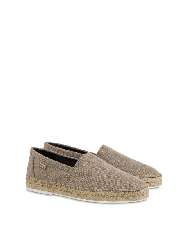 Pollini Espadrillas In Canvas E Vitello Corda Italy