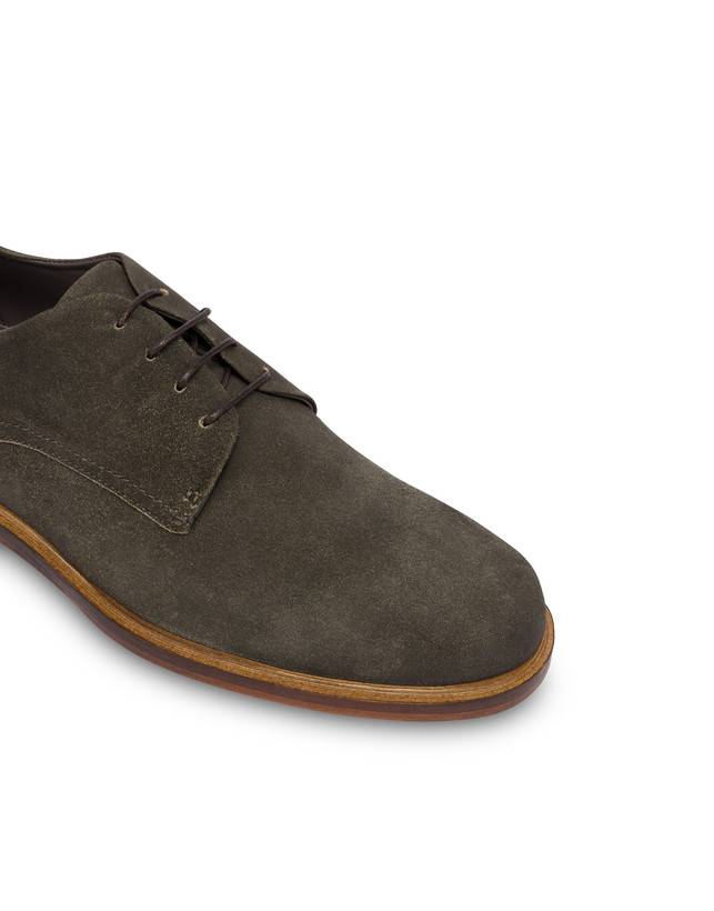 Pollini Derby In Scamosciato Classic Grafite In Linea