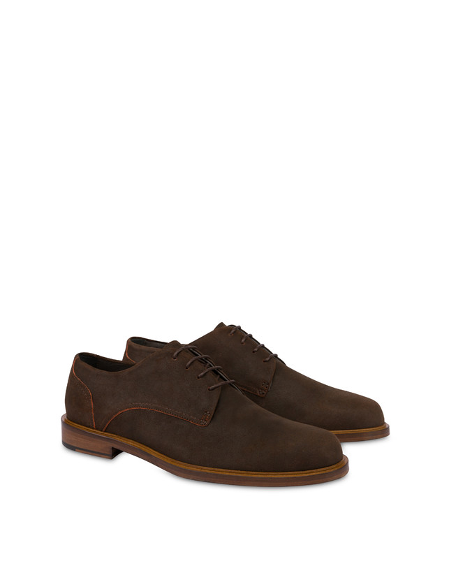 Pollini Derby In Scamosciato Classic T.moro Nuovo