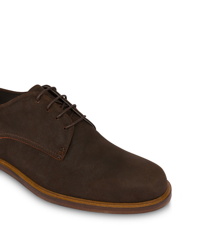 Pollini Derby In Scamosciato Classic T.moro Nuovo