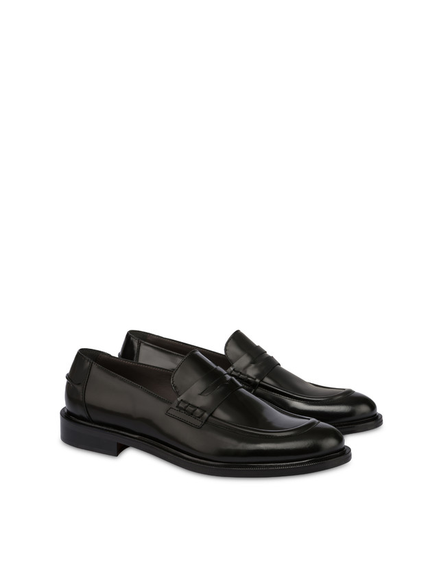Pollini Mocassini In Vitello Abrasivato 1920 Nero Vendita