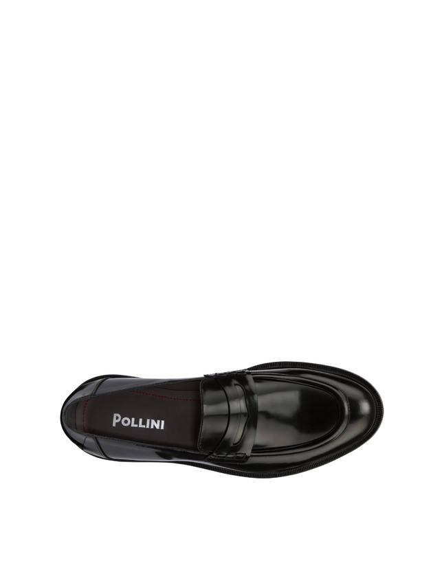 Pollini Mocassini In Vitello Abrasivato 1920 Nero Vendita