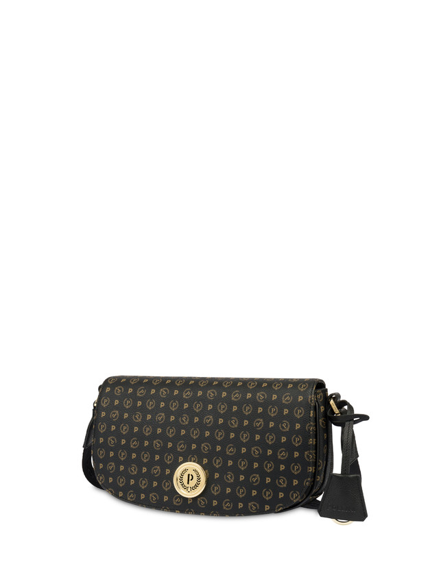 Pollini Borsa A Tracolla Heritage Pvc Nero/nero Spedizione gratuita