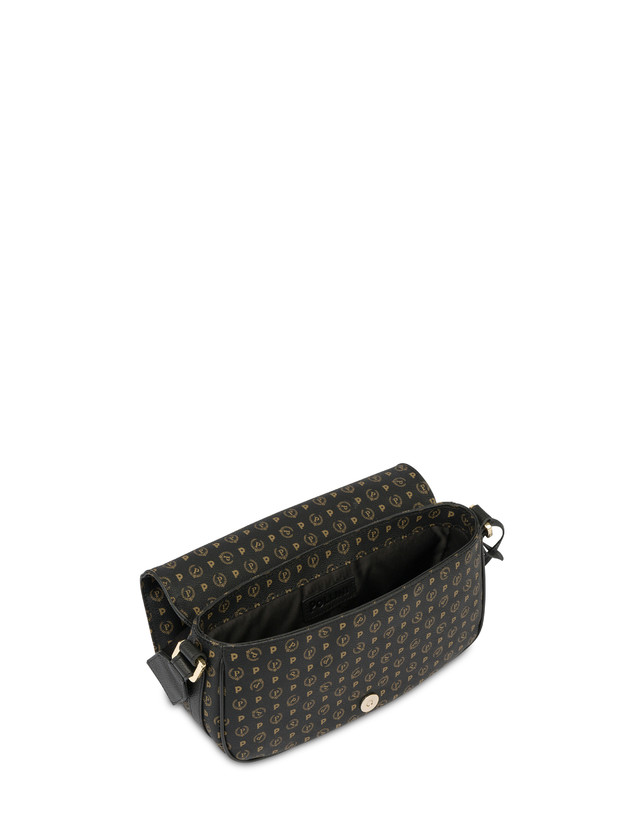 Pollini Borsa A Tracolla Heritage Pvc Nero/nero Spedizione gratuita