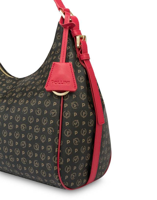 Pollini Hobo Bag Heritage Pvc Nero/lacca Consegna Veloce