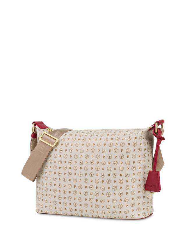 Pollini Borsa Hobo Heritage Logo Classic Avorio/lacca Shopping Online