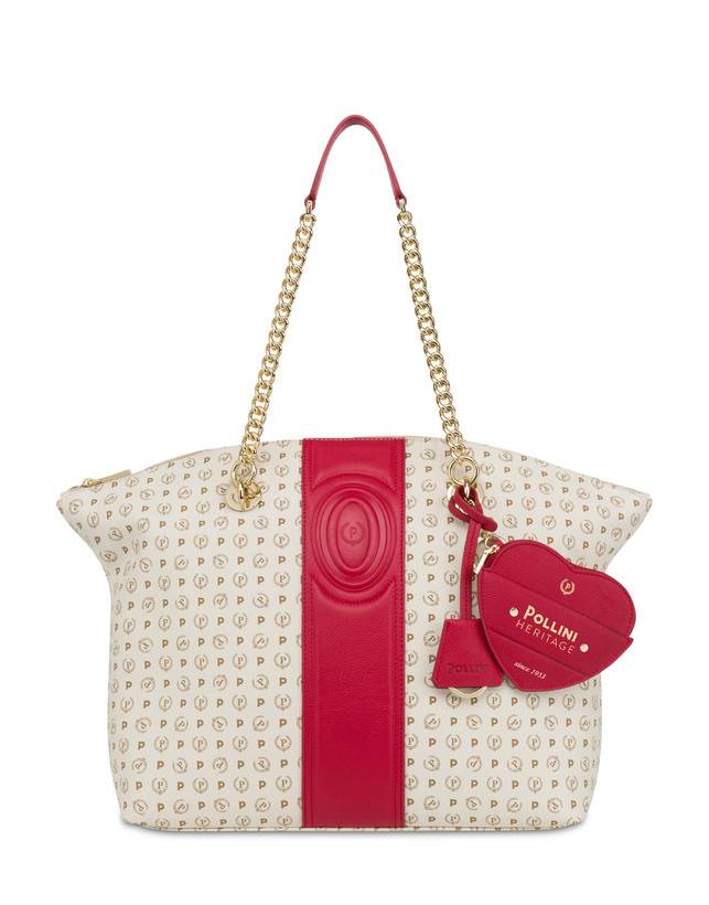 Pollini Tote Bag Heritage 70th Anniversary Avorio/rosso Affare Del Giorno