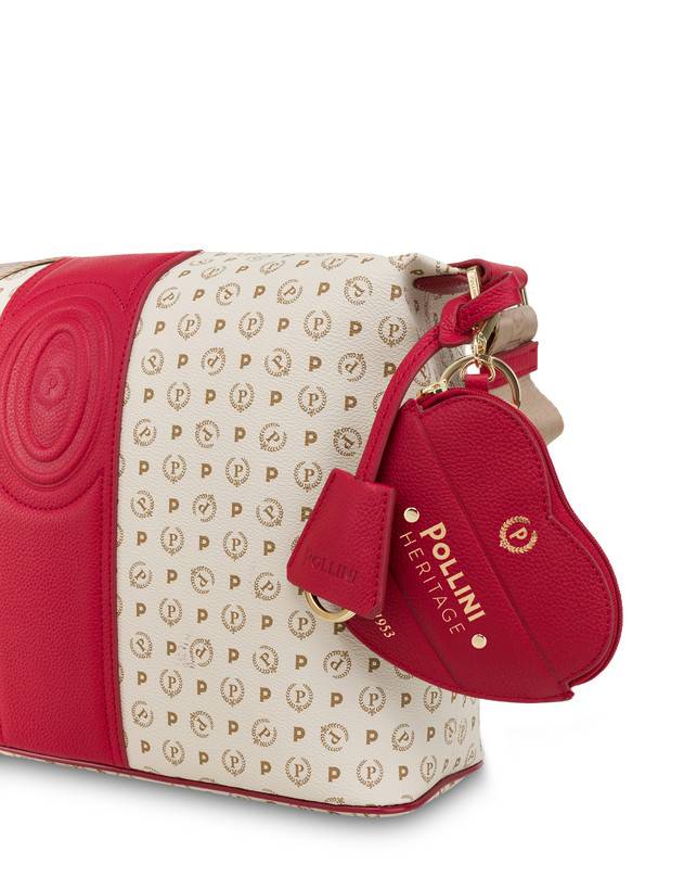 Pollini Borsa A Spalla Heritage 70th Anniversary Avorio/rosso Convenienza