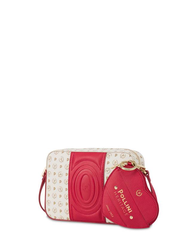 Pollini Borsa A Tracolla Heritage 70th Anniversary Avorio/rosso Novità