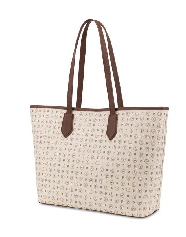 Pollini Shopping Bag Heritage 70th Anniversary Avorio/marrone Sconto