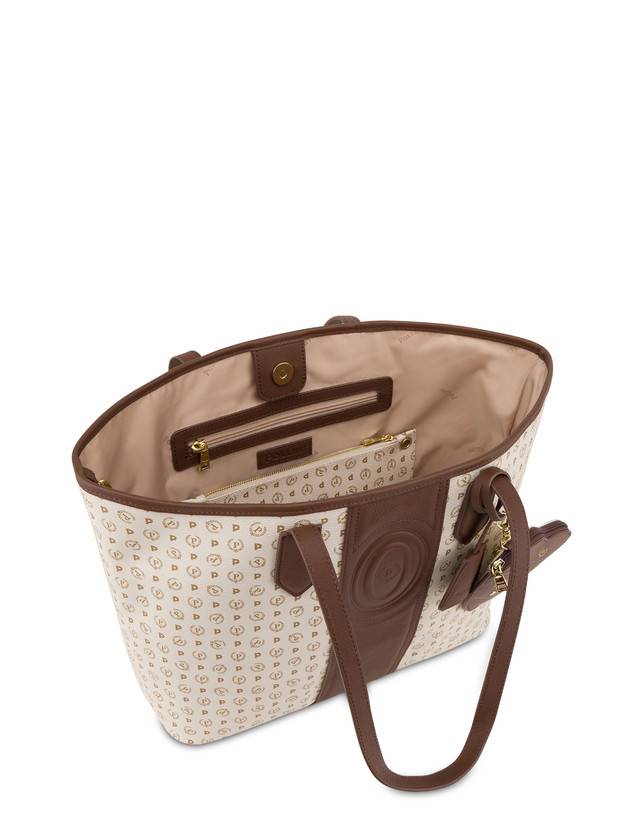 Pollini Shopping Bag Heritage 70th Anniversary Avorio/marrone Sconto