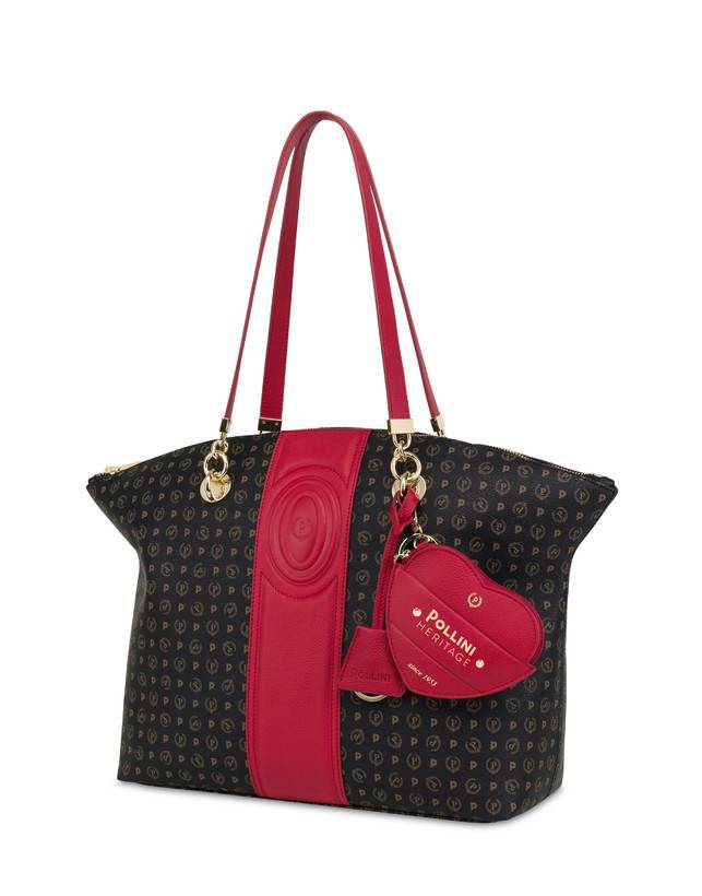 Pollini Tote Bag Heritage 70th Anniversary Nero/rosso Outlet