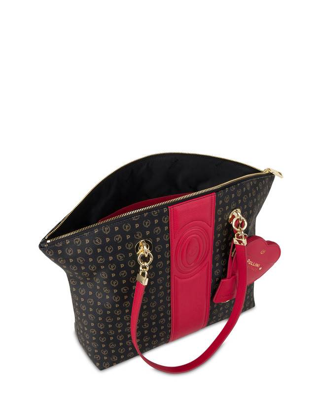 Pollini Tote Bag Heritage 70th Anniversary Nero/rosso Outlet