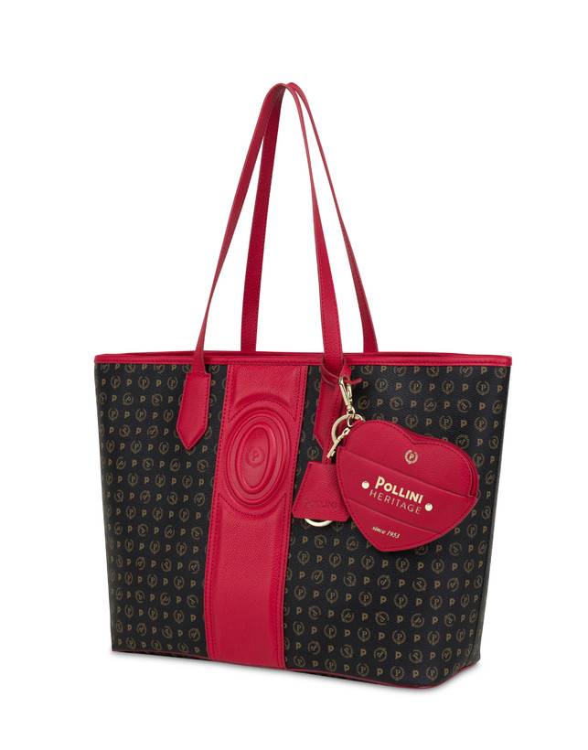Pollini Shopping Bag Heritage 70th Anniversary Nero/rosso Saldi