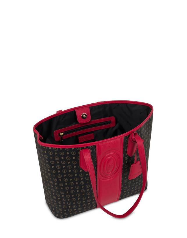 Pollini Shopping Bag Heritage 70th Anniversary Nero/rosso Saldi