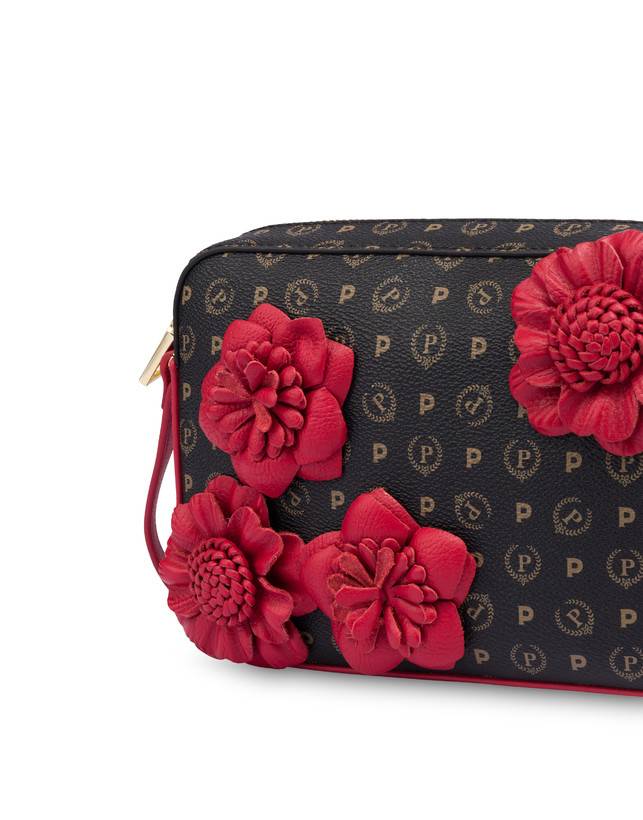 Pollini Camera Bag Piccola Heritage Flowers Nero/rosso Hotsell
