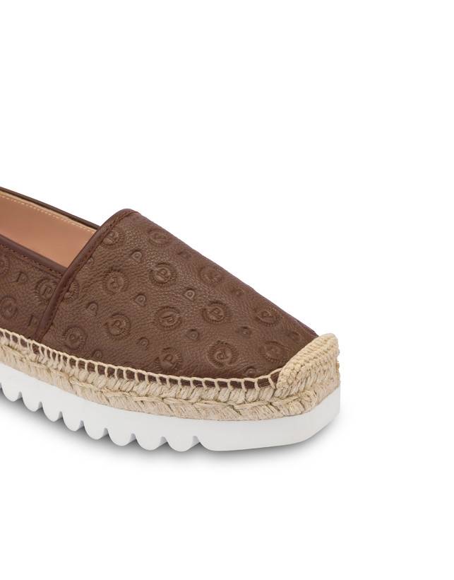 Pollini Espadrillas Heritage Logo Embossed Marrone I Più Venduti