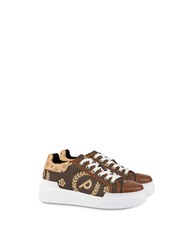 Pollini Sneakers Maxi Heritage Day Sì! Crema/marrone/marrone Acquista Ora