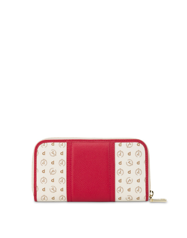 Pollini Portafoglio Zip Around Heritage 70th Anniversary Avorio/rosso Fino Al -60%