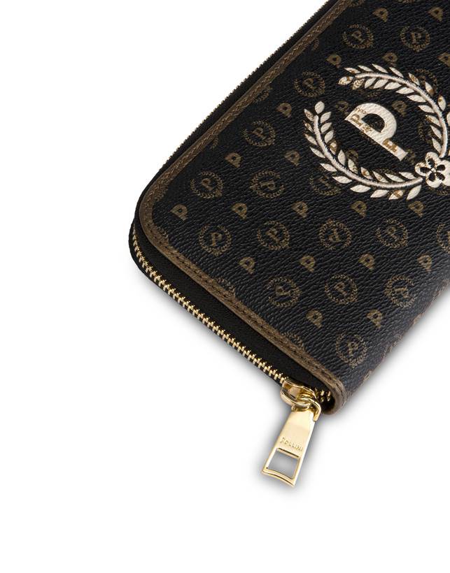 Pollini Portafoglio Con Zip Special Heritage. Avorio/nero/bronzo Sconto