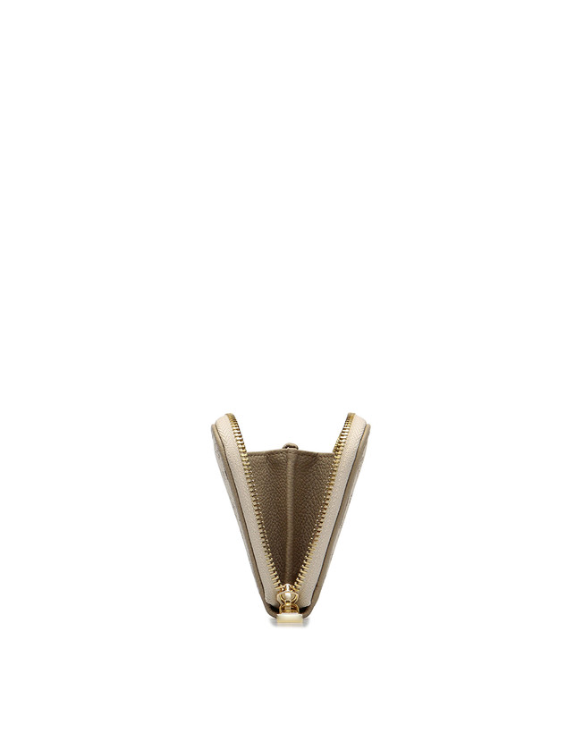 Pollini Portafoglio Zip Around Heritage Logo Classic Avorio/ghiaccio Outlet