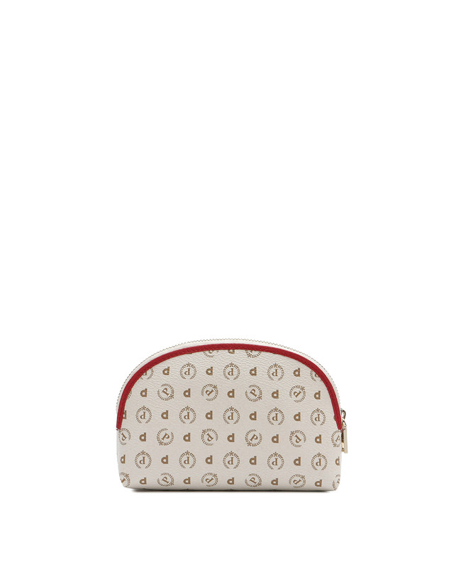 Pollini Pouch Heritage Logo Classic Avorio/lacca Vendita Calda