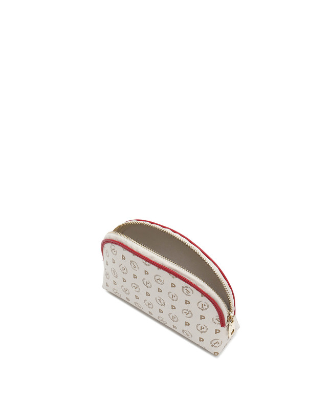 Pollini Pouch Heritage Logo Classic Avorio/lacca Vendita Calda