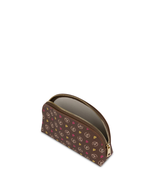 Pollini Pouch Heritage Logo Classic Multicolor/marrone Vendita Economica