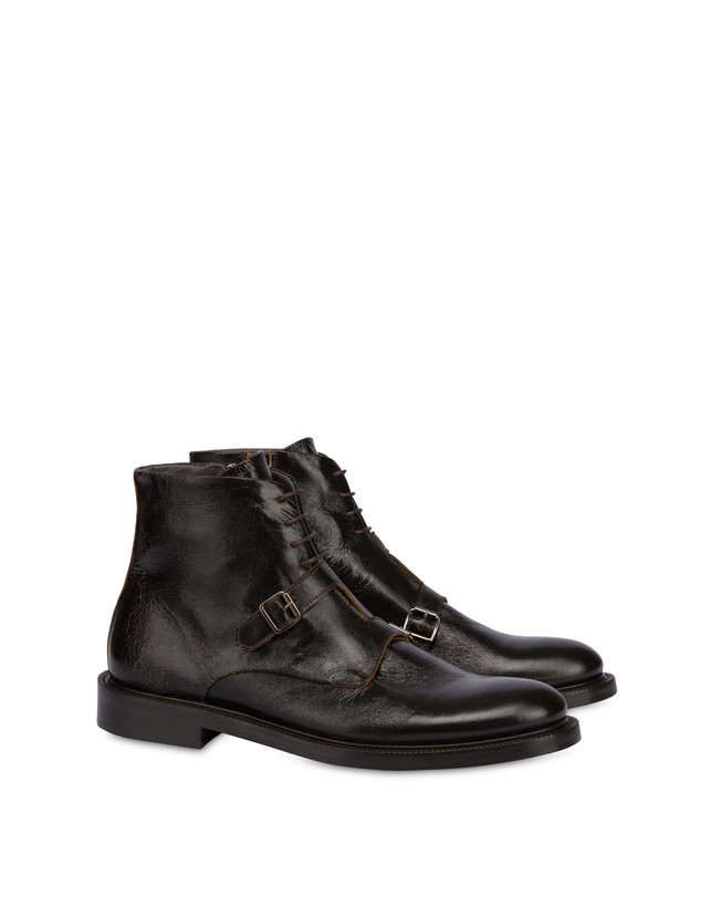 Pollini Stivaletti In Capra 1920 T.moro Nuova