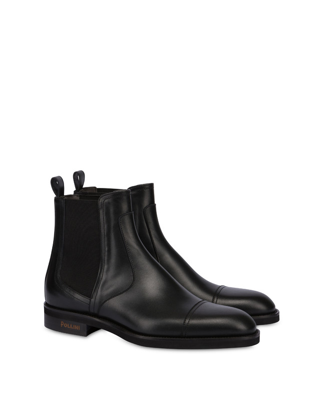 Pollini Beatles In Vitello Liscio Gentlemen's Club Nero Italia
