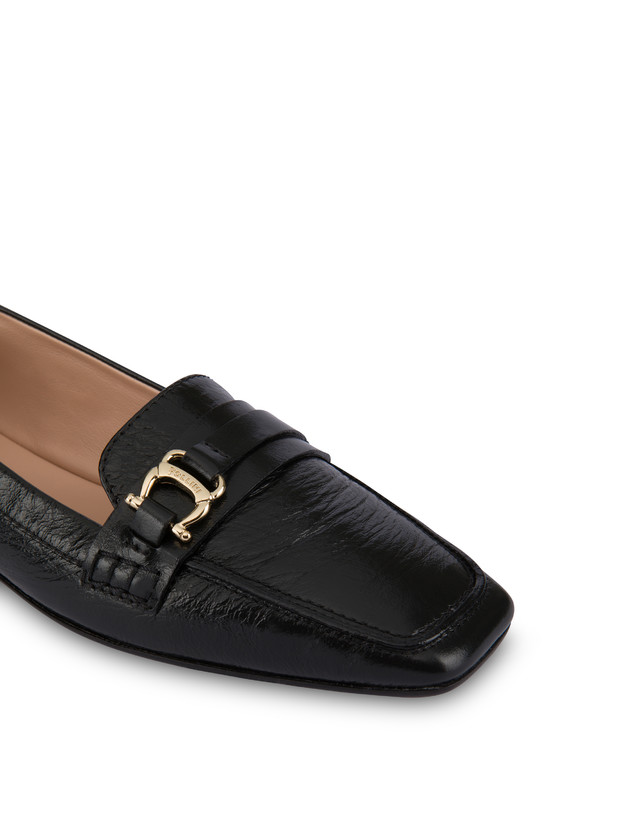 Pollini Mocassini In Naplak Uptown Nero Nuovo