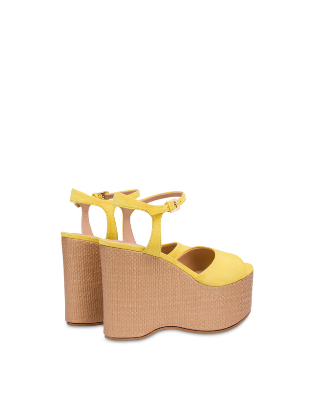 Pollini Sandali In Nappa Con Zeppa Capri Sun/naturale Shopping Online